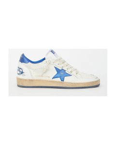 Ball Star Sneakers In White Leather