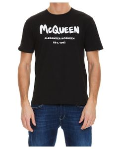 Alexander McQueen Logo Printed Crewneck T-Shirt