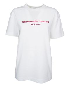 Alexander Wang High Twist Jersey Logo T-Shirt