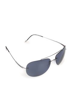Titanium aviator sunglasses