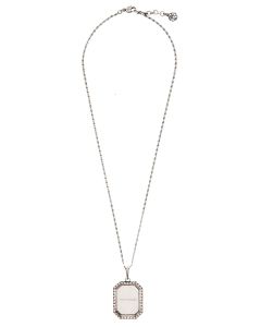 Alexander McQueen Mirror-Pendant Chain Necklace
