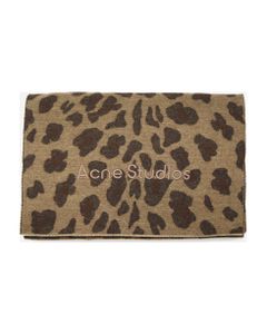 Wool Scarf With All-over Animalier Print