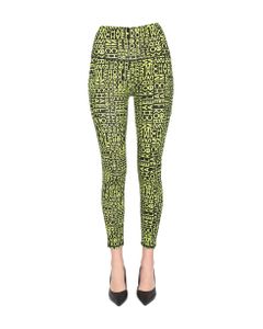 Leggings With All Over Logo Print