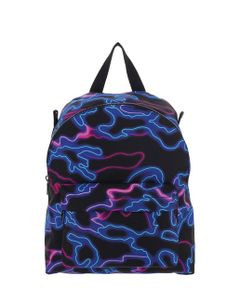 Valentino Allover Neon Camouflage Printed Backpack