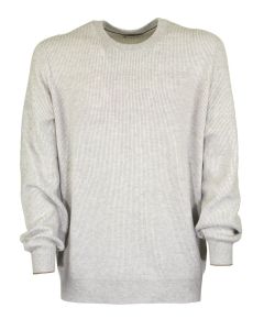 Brunello Cucinelli Rib Round-Neck Sweater