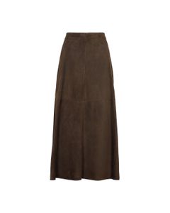 'S Max Mara High Waist Pleated Midi Skirt