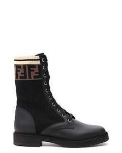 Fendi Knitted Sock Combat Boots
