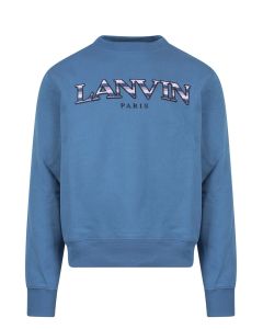 Lanvin Logo-Print Crewneck Sweater