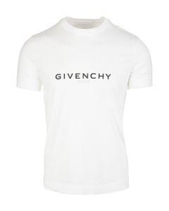 Man White Slim Fit Givenchy Reverse T-shirt