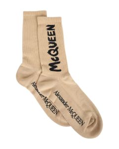 Cotton Socks Featuring The Mcqueen Graffiti Logo