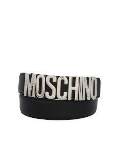 Moschino Logo Lettering Buckle Belt