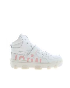 Icon Basket sneakers in white and pink
