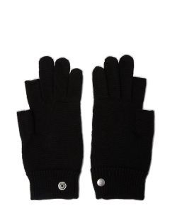 Rick Owens Asymmetric Press-Stud Fastened Gloves