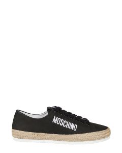 Moschino Logo Detailed Lace-Up Espadrilles