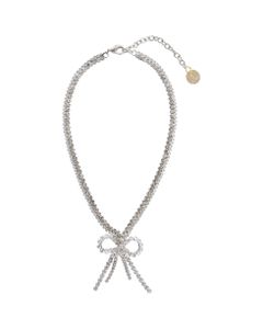The Bow Necklace With Crystall Knot
