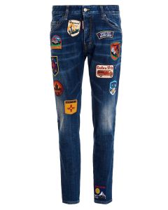 Dsquared2 Patch-Detailed Skinny Jeans