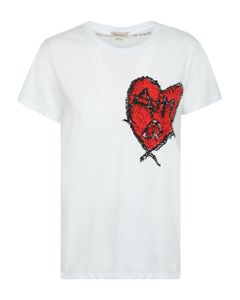 Scribble Heart-print T-shirt