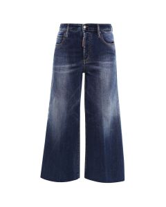 Dsquared2 Faded Wide-Leg Jeans