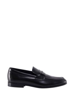 Tod's Logo Plaque Almond Toe Loafers