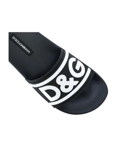 Slide Sandals With Dg Logo