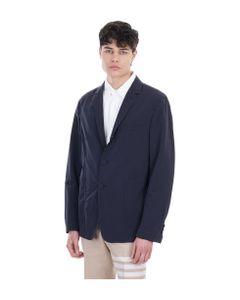 Jacket In Blue Nylon