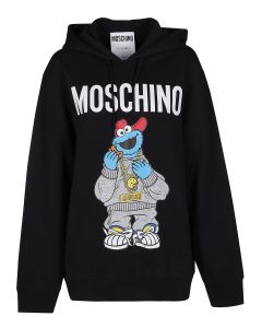 Moschino Cookie Monster Printed Drawstring Hoodie