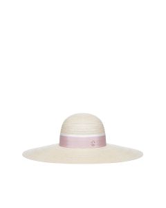 Maison Michel Blanche Ribbon Detail Hat