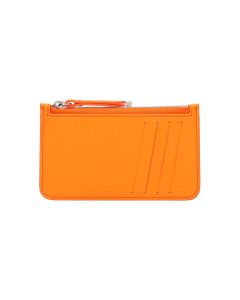 Wallet In Orange Leather