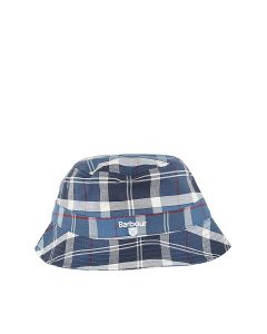 Barbour Logo Embroidered Checked Bucket Hat