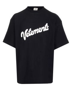Vetements Crewneck Logo Printed T-Shirt