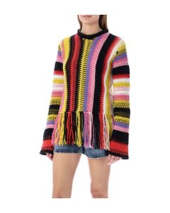 Fringed Knit Sweater