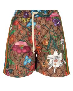 Gucci GG Flora Print Shorts