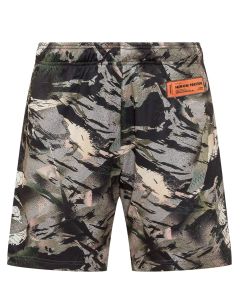 Heron Preston Camouflage Printed Mid-Rise Shorts