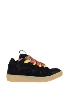 Lanvin Curb Panelled Lace-Up Sneakers