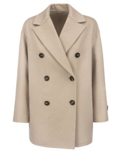 Brunello Cucinelli Double-Breasted Knitted Coat