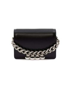 Mini Four Ring Chain Leather Bag