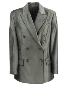 Brunello Cucinelli Double-Breasted Long Sleeved Blazer