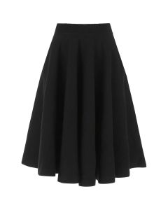 Burberry High-Rise A-Line Midi Skirt