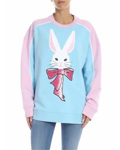Rabbit sweatshirt in light blue