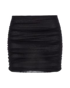 Dolce & Gabbana Zip-Up Draped Mini Skirt