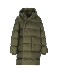 Quilted Down Jacket With Hood