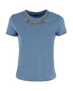 Necklace detailed jersey T-shirt