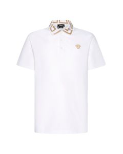 Versace Greca Short Sleeved Polo Shirt