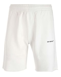 Off-White Logo Printed Elasticated Waistband Shorts