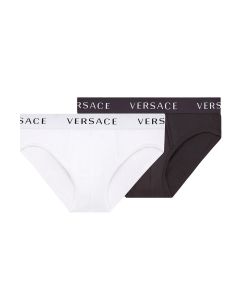 Versace Logo Band Two-Pack Briefs