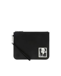 Karl Legend clutch bag in black