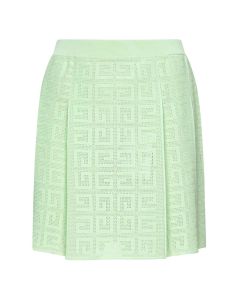 Givenchy 4G Jacquard Pleated Mini Skirt