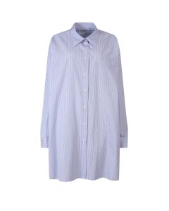 Maison Margiela Striped Button-Up Oversized Shirt