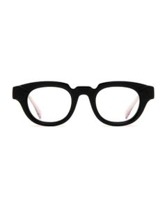 S1 Black Shine & Transparent Brown Glasses