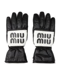 Miu Miu Logo Patch Gloves